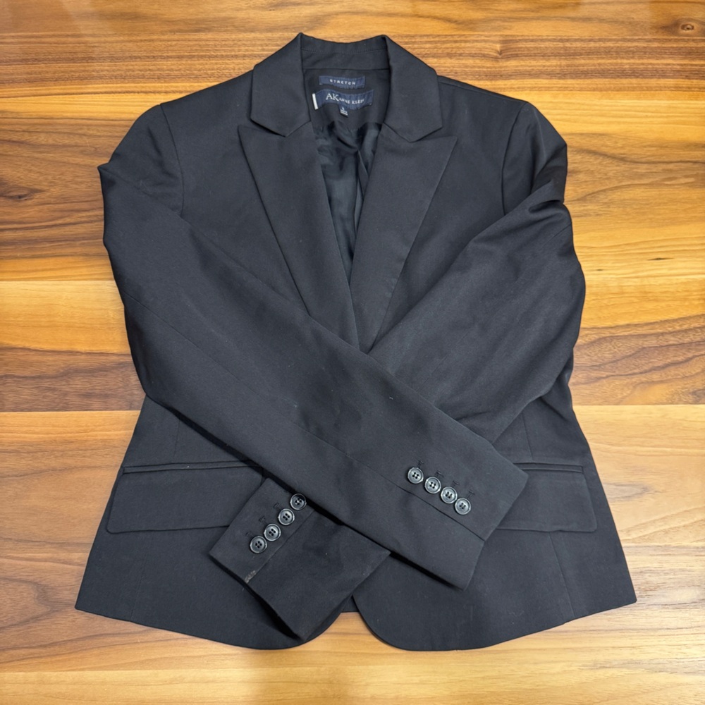 Anne Klein Black Stretch Blazer